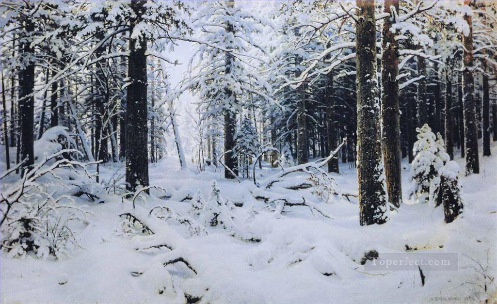 Winter classical landscape Ivan Ivanovich Oil Paintings